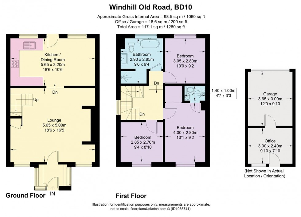 Floorplan for Windhill Old Road, Bradford
