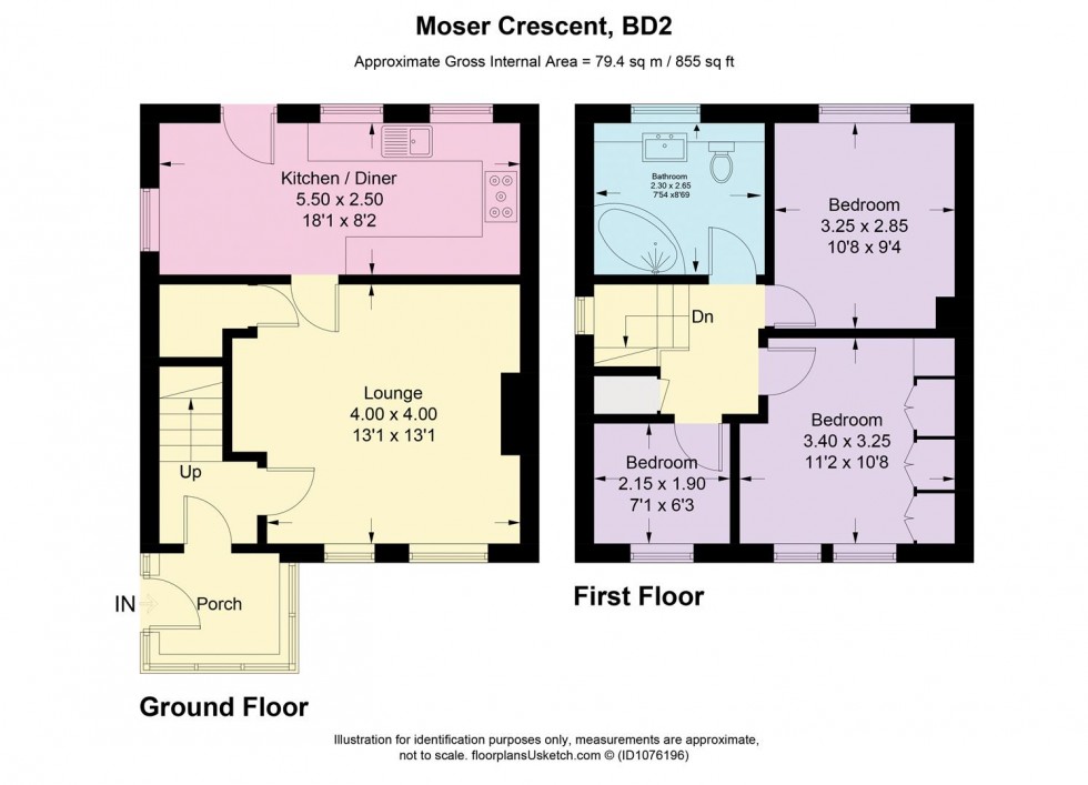 Floorplan for Moser Crescent, Swain House