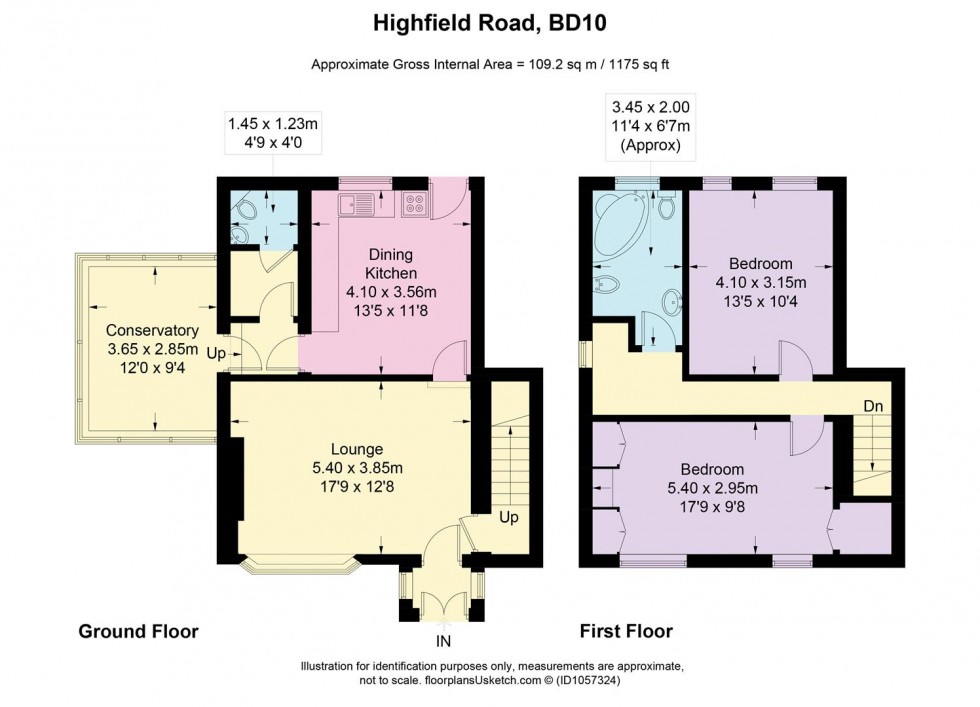 Floorplan for Highfield Road, Idle, Bradford