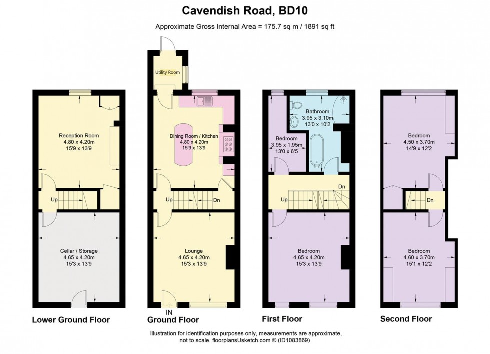 Floorplan for Cavendish Road, Idle, Bradford