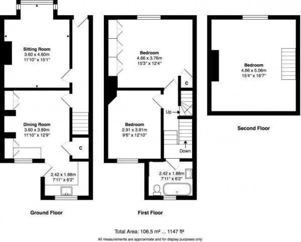 Floorplan for Fourlands Road, Idle, Bradford