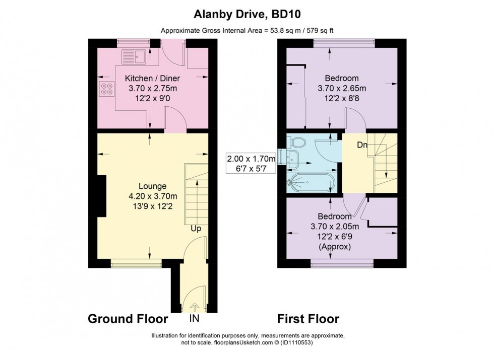 Floorplan for Alanby Drive, Idle, Bradford