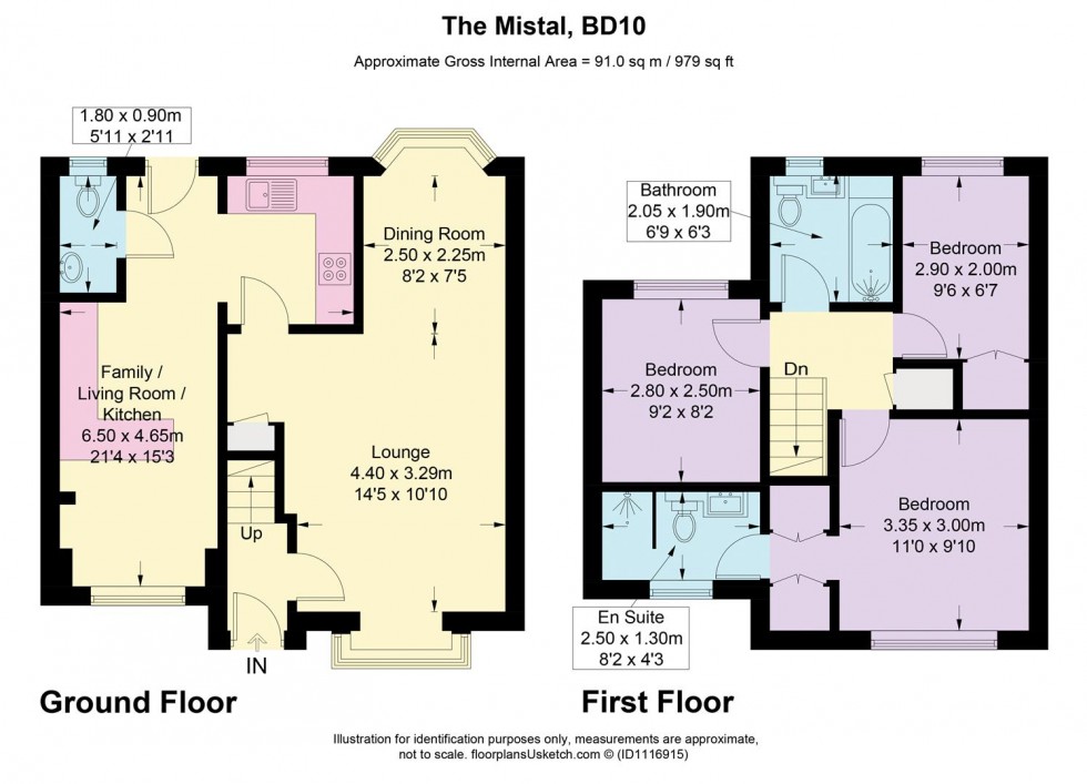 Floorplan for The Mistal, Thackley, Bradford