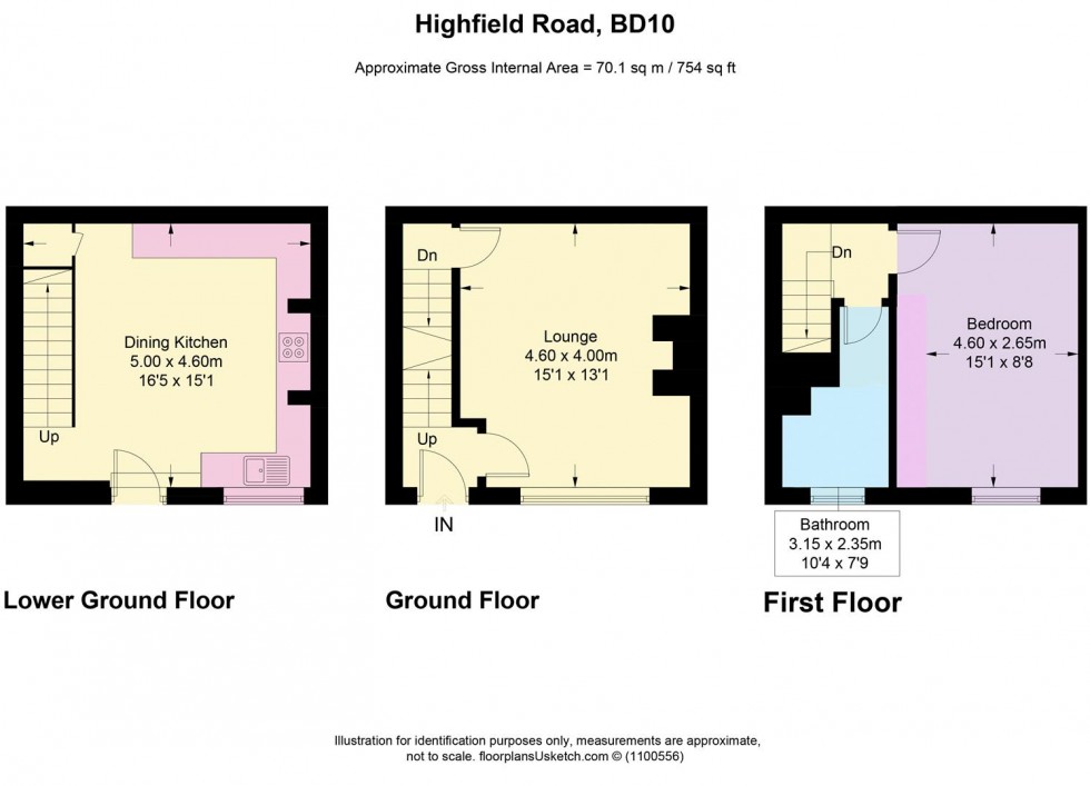 Floorplan for Highfield Road, Idle, Bradford