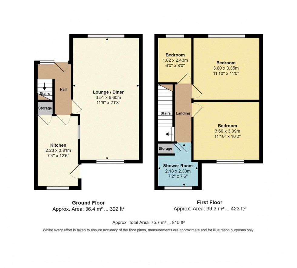 Floorplan for Charnwood Grove, Eccleshill