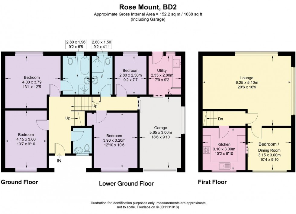 Floorplan for Rose Mount, Bolton Outlanes, Bradford