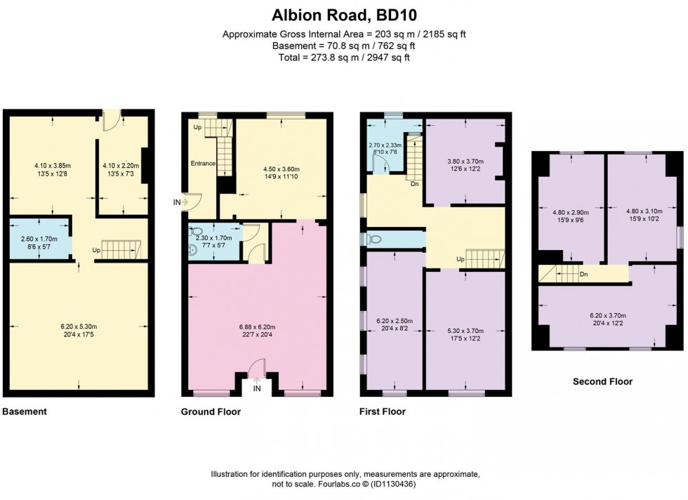 Floorplan for Albion Road, Idle Village, Bradford