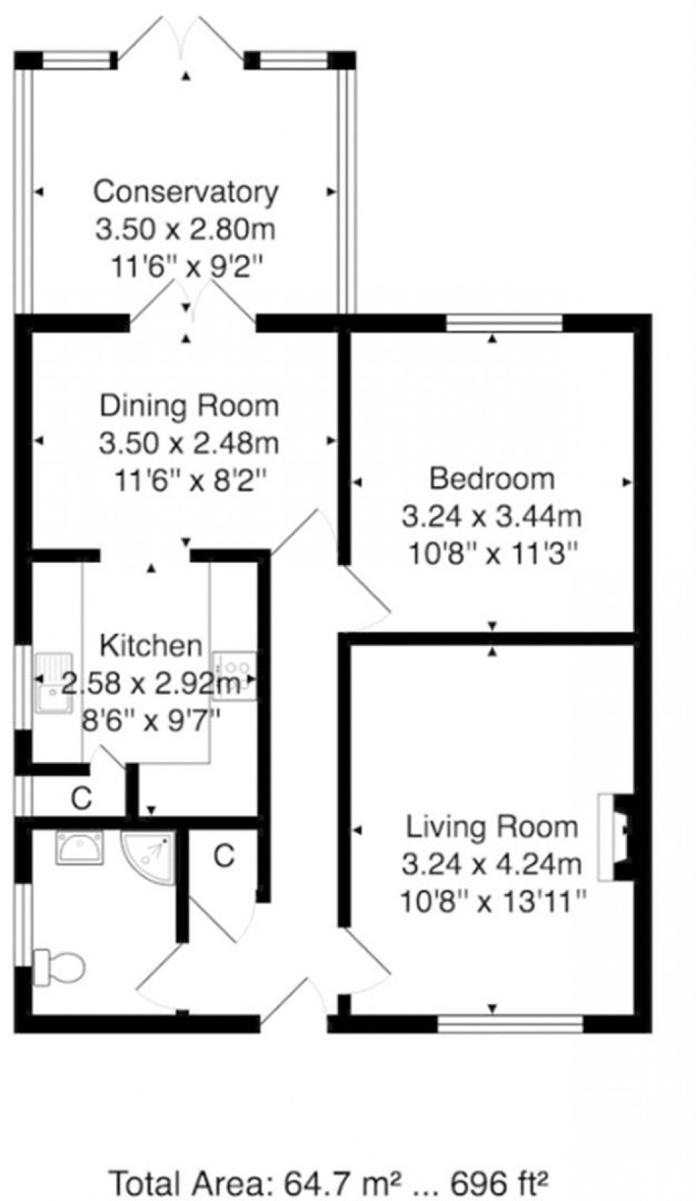 Floorplan for Thoresby Drive, Gomersal, Cleckheaton