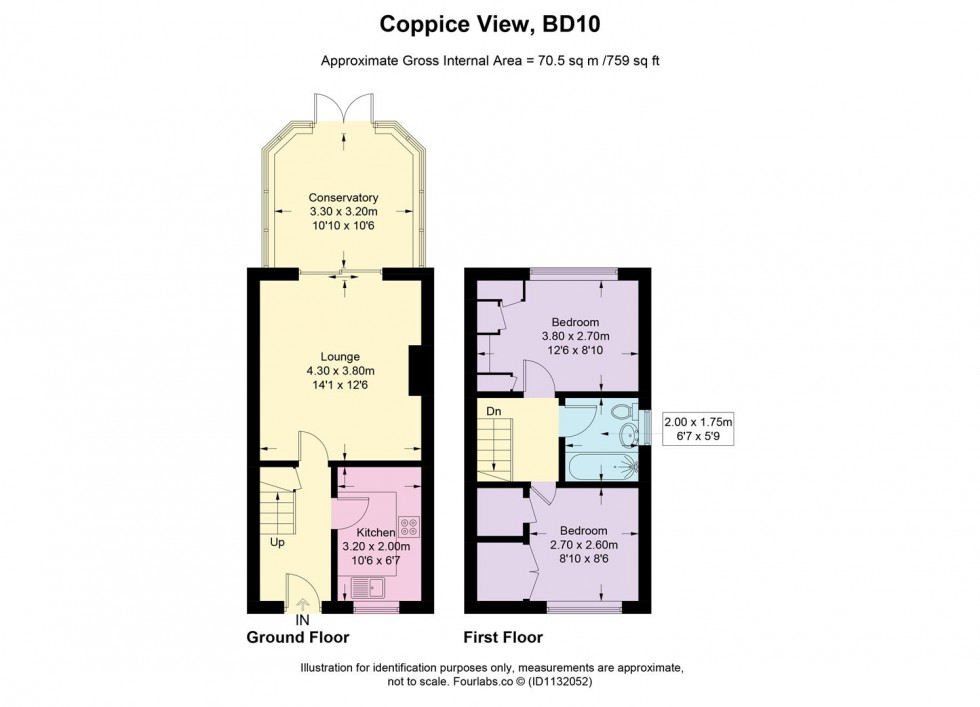 Floorplan for Coppice View, Idle, Bradford