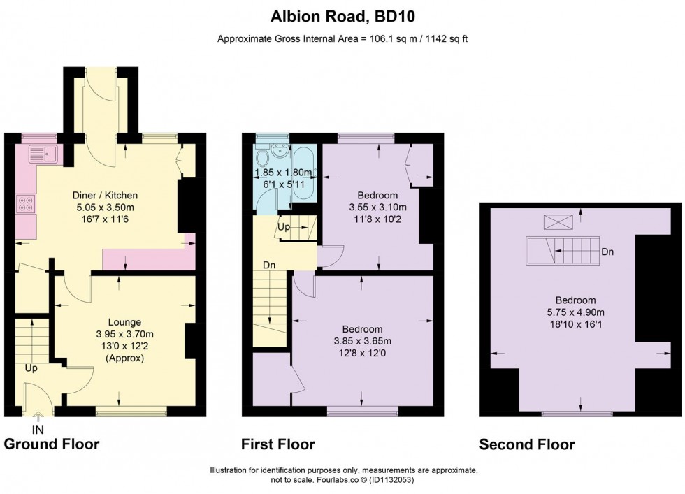 Floorplan for Albion Road, Idle, Bradford