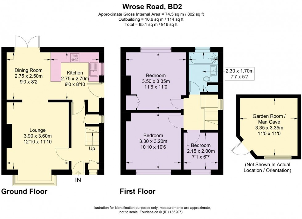 Floorplan for Wrose Road, Wrose