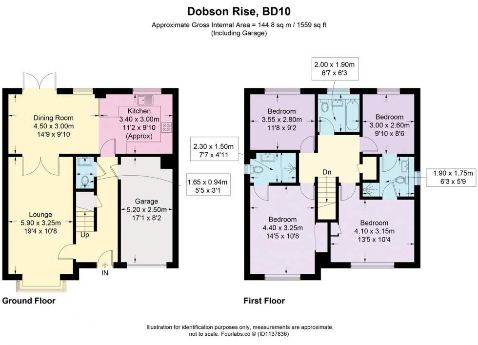 Floorplan for Dobson Rise, Apperley Bridge, Bradford