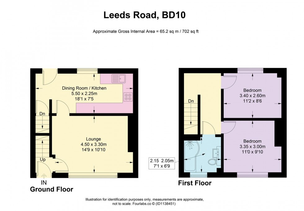 Floorplan for Leeds Road, Idle, Bradford