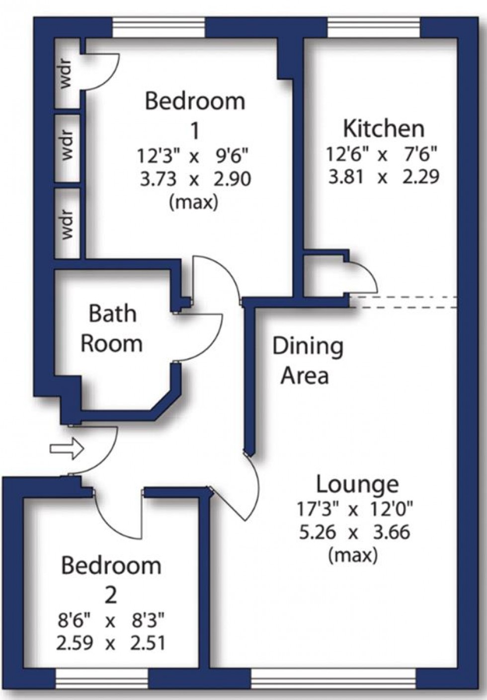 Floorplan for Odile Mews, Bingley