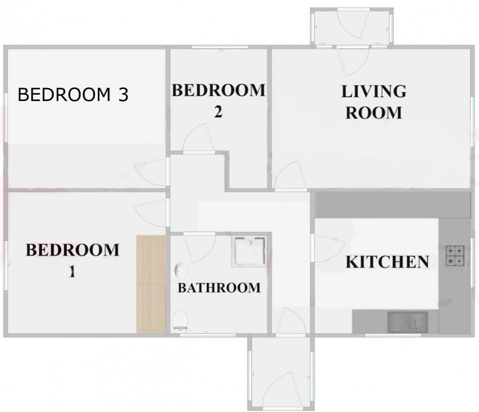 Floorplan for Acre Avenue, Eccleshill, Bradford