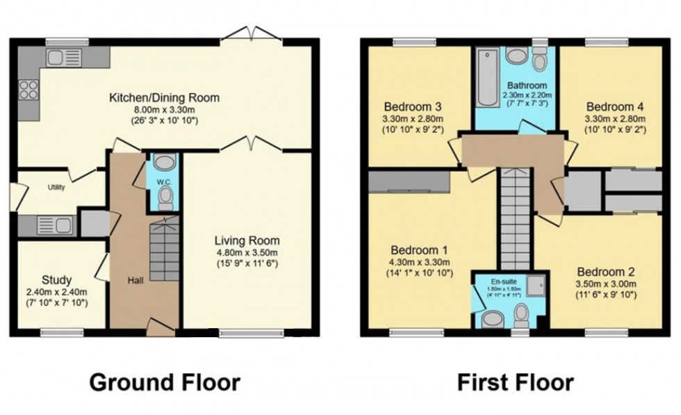 Floorplan for Brompton Drive, Apperley Bridge, Bradford