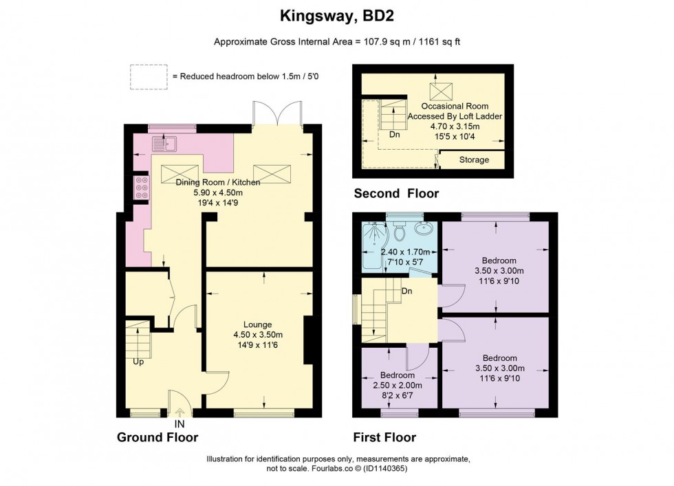 Floorplan for Kingsway, Wrose, Bradford