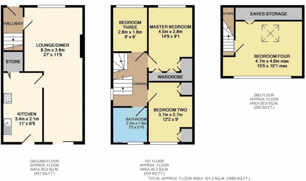 Floorplan for Fourlands Gardens, Idle, Bradford