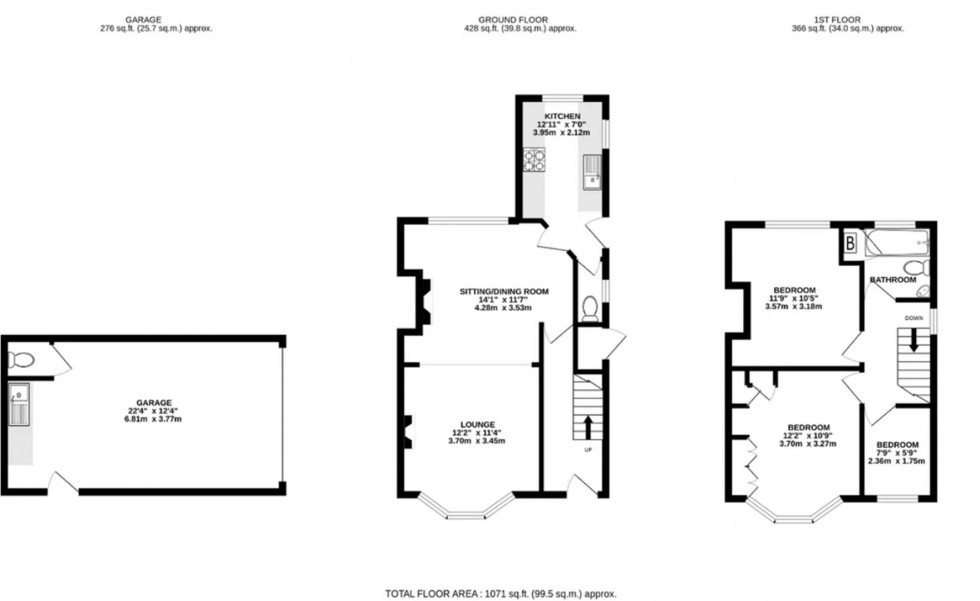 Floorplan for Fourlands Road, Idle, Bradford