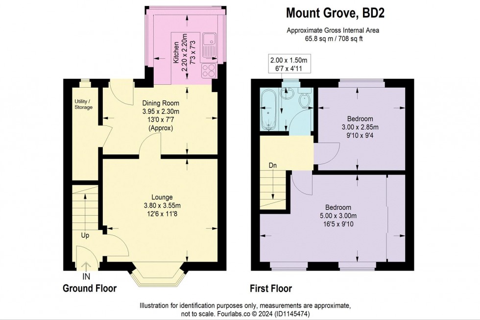 Floorplan for Mount Grove, Eccleshill, Bradford