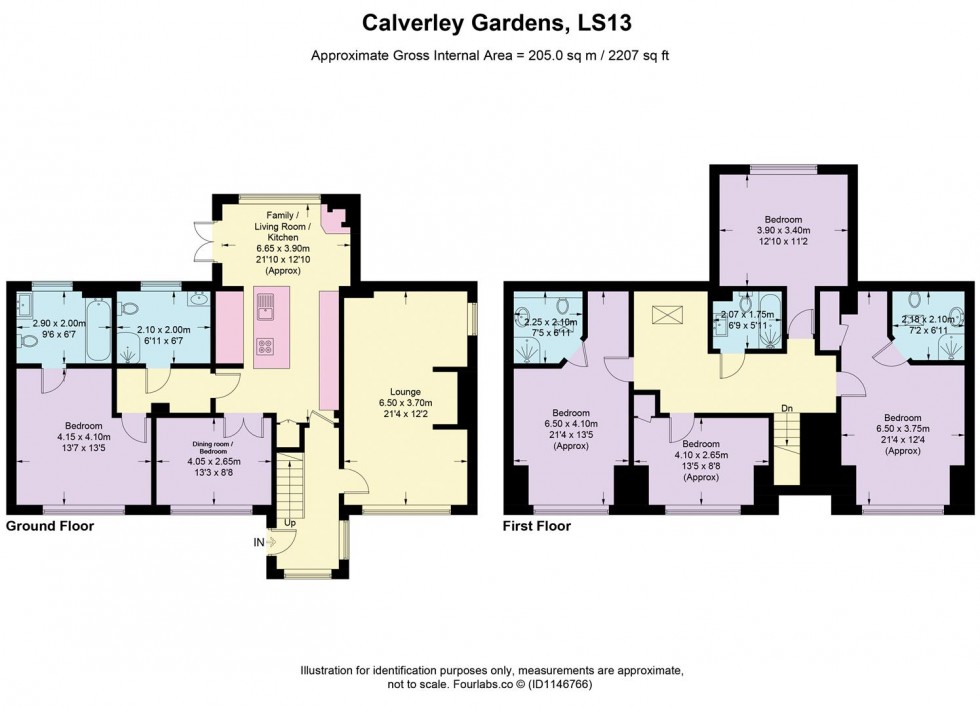 Floorplan for Calverley Gardens, Leeds