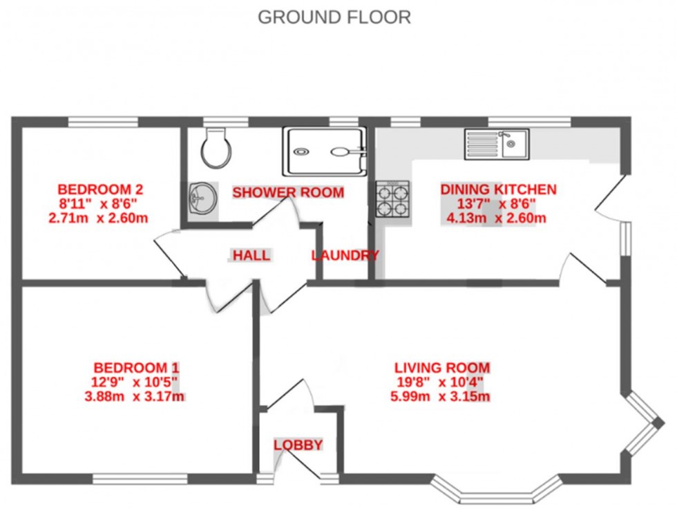 Floorplan for Stonecroft, Eccleshill, Bradford