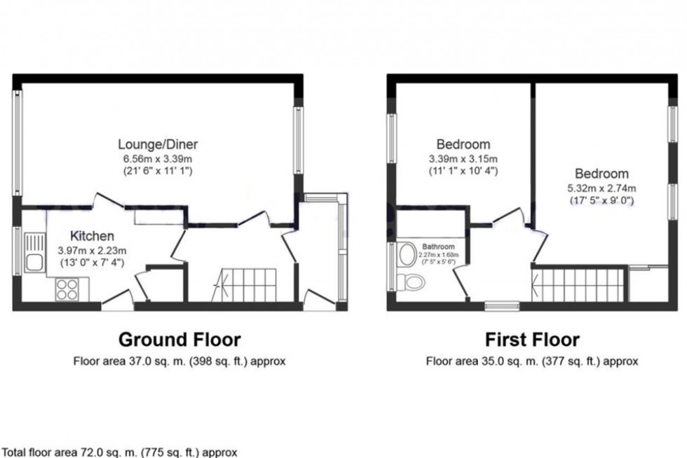 Floorplan for Orchard Grove, Bradford