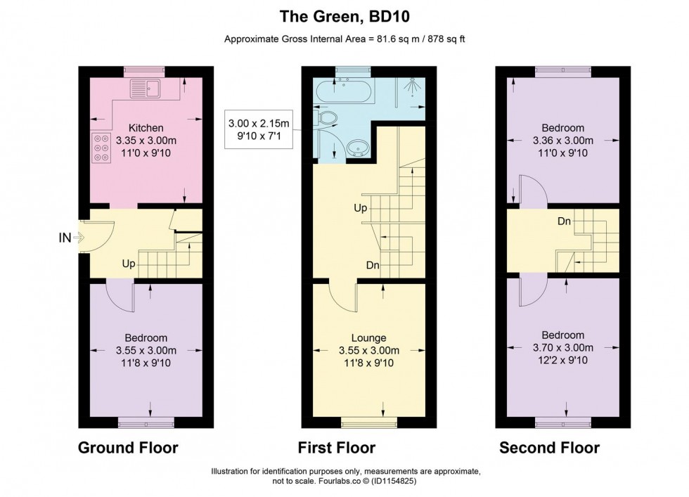 Floorplan for The Green, Idle Village. Bradford.