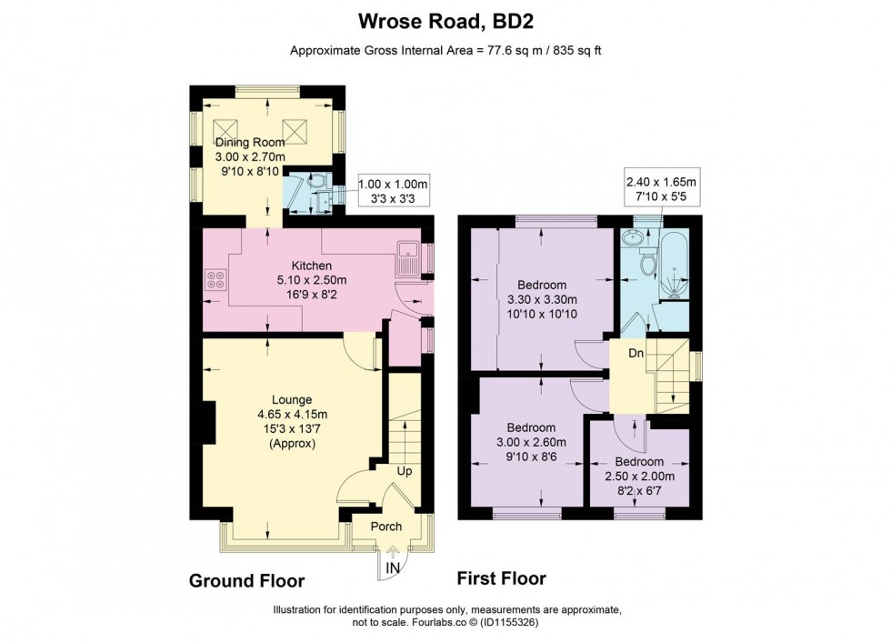 Floorplan for Wrose Road, Wrose, Bradford