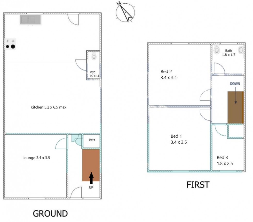 Floorplan for Tyersal Avenue, Bradford