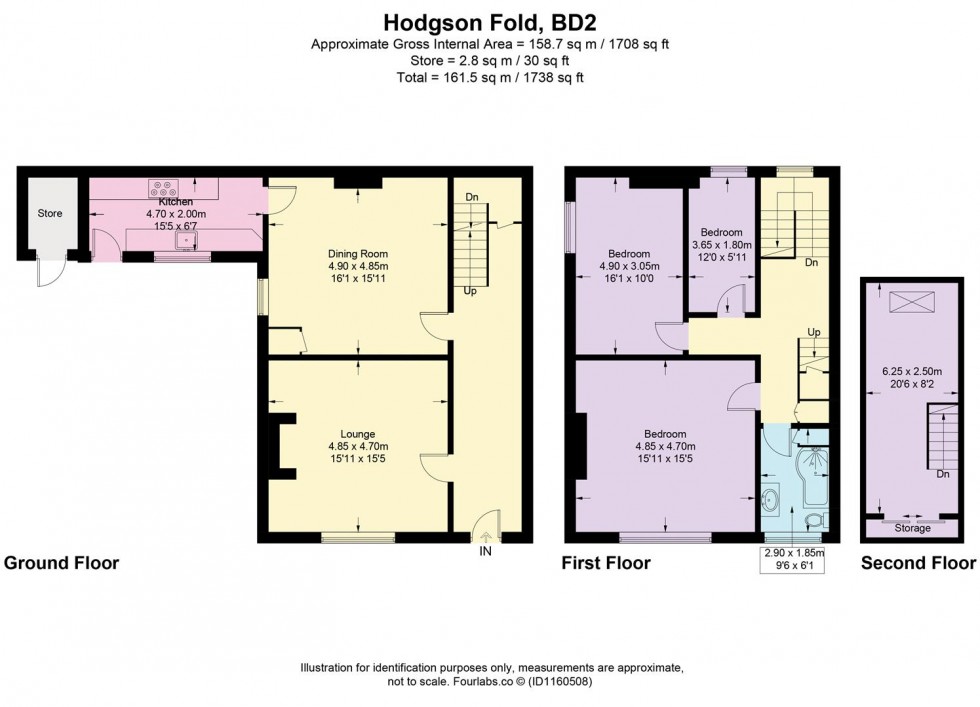 Floorplan for Hodgson Fold, Bradford