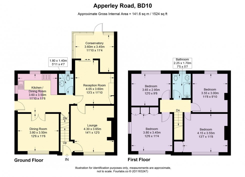 Floorplan for Apperley Road, Idle, Bradford