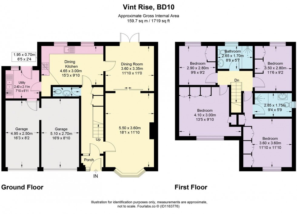 Floorplan for Vint Rise, Idle, Bradford