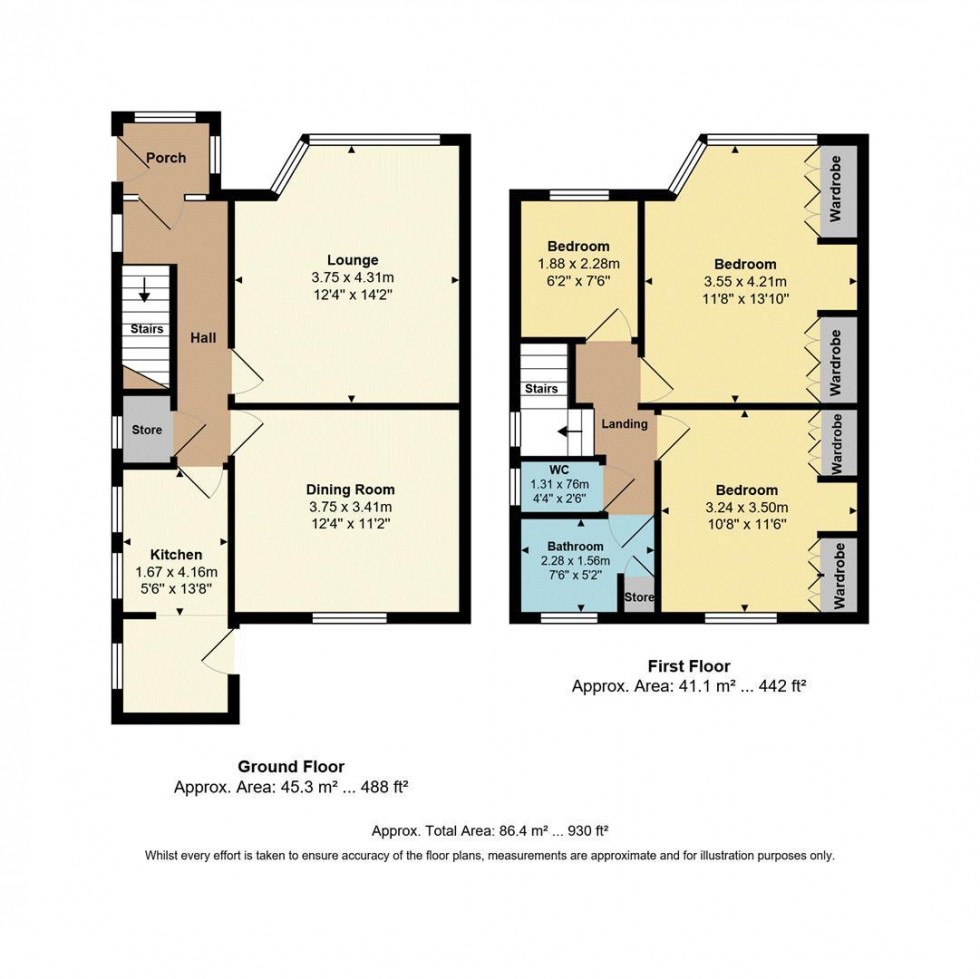 Floorplan for High House Road, Bolton Outlanes, Bradford