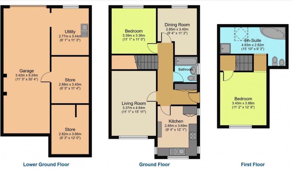 Floorplan for Westfield Lane, Wrose, Shipley