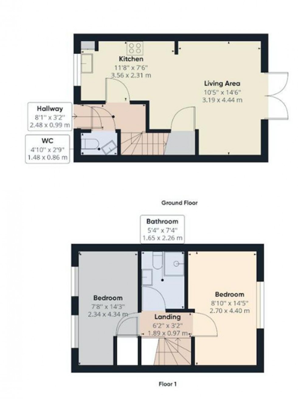 Floorplan for Larwood Drive, Bradford