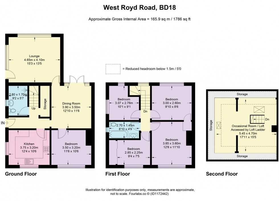 Floorplan for West Royd Road, Shipley