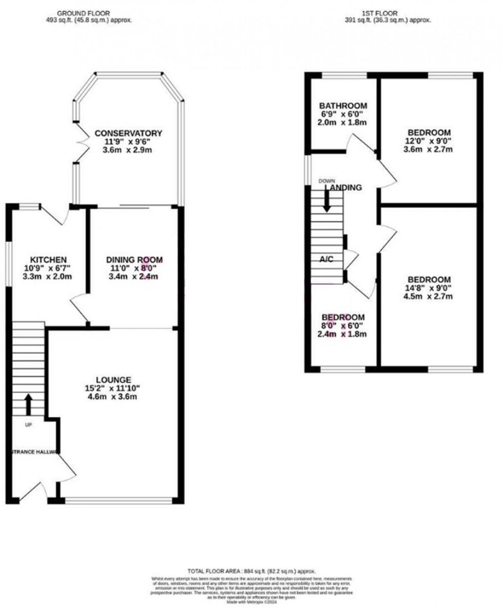 Floorplan for Fourlands Court, Idle, Bradford