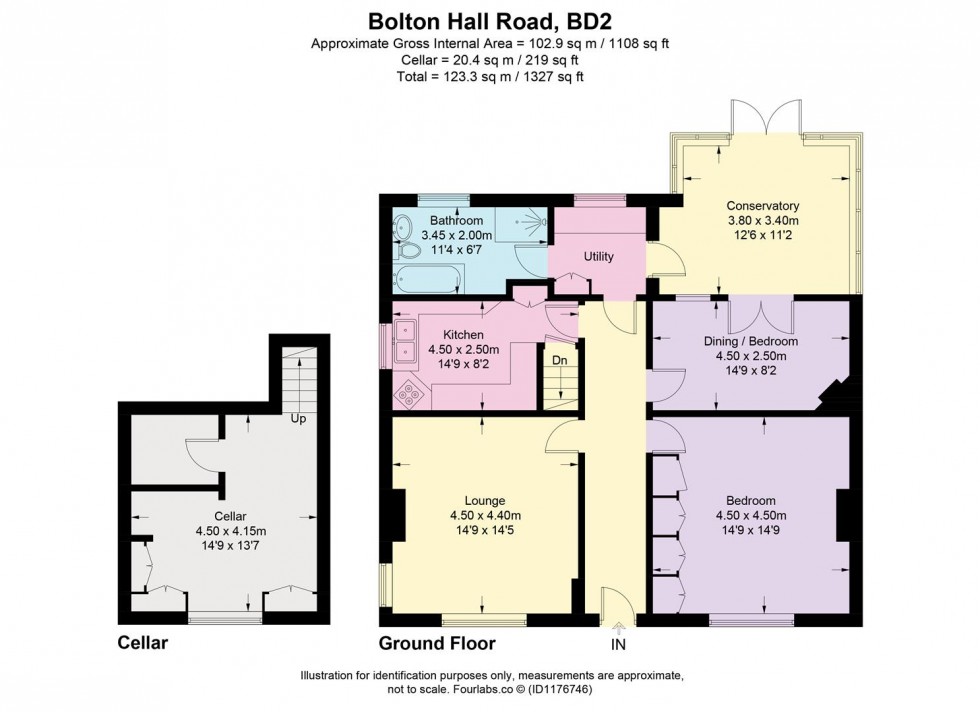 Floorplan for Bolton Hall Road, Wrose, Bradford