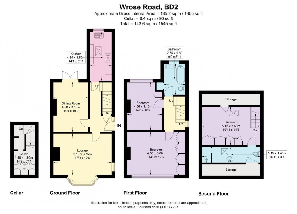 Floorplan for Wrose Road, Wrose, Bradford