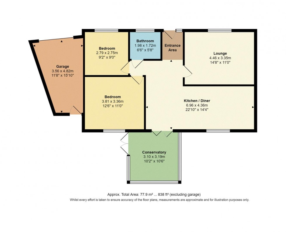 Floorplan for Oaklands, Idle, Bradford